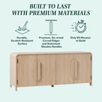 Buffet et meuble TV Chantelle Modern Curved, style moderne, avec courbes harmonieuses