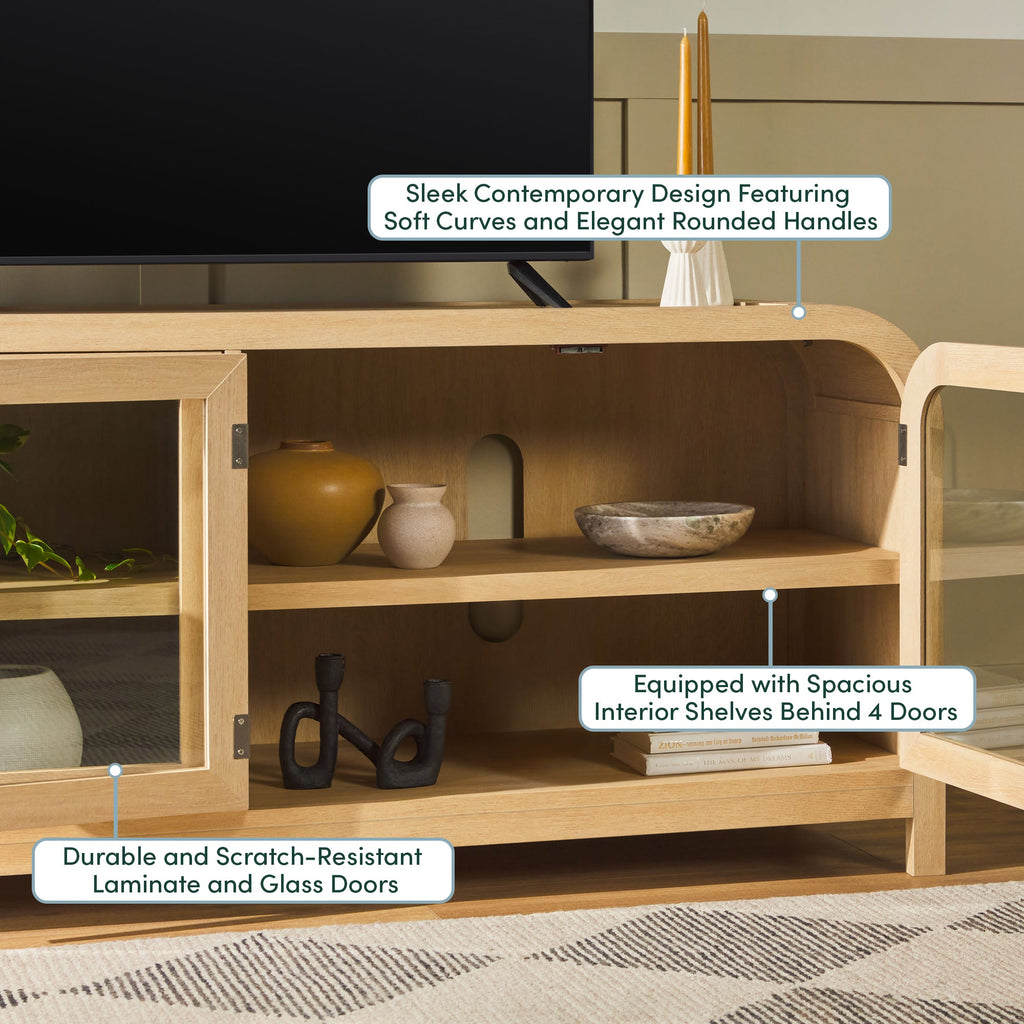 Support TV Chantelle Modern Curve facile à assembler