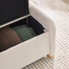 Banc rembourré Chantelle Modern Curve en boucle avec rangement