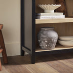 Bibliothèque moderne Chantelle en forme d'arche avec étagères ouvertes