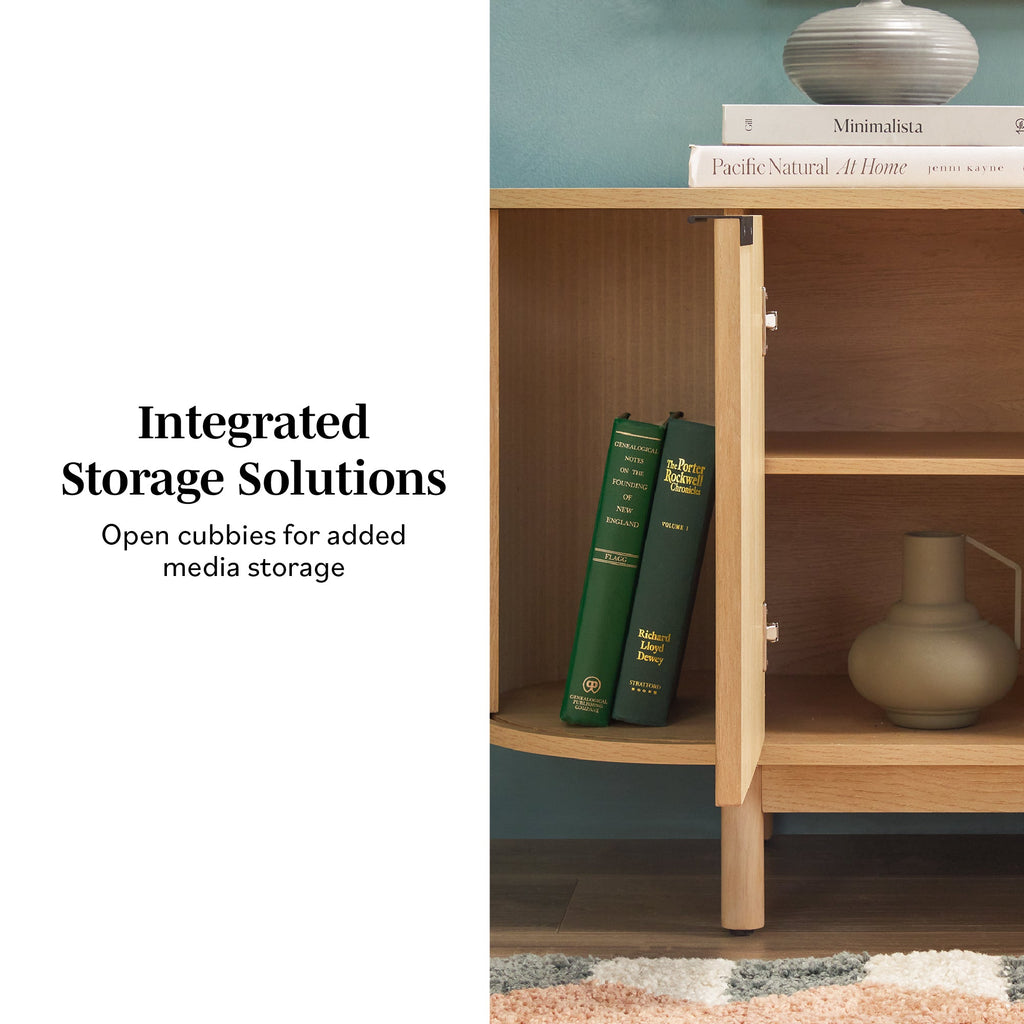 Meuble TV moderne Chloé à cannelures