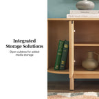 Meuble TV moderne Chloé à cannelures