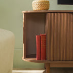 Meuble TV moderne Chloé à cannelures