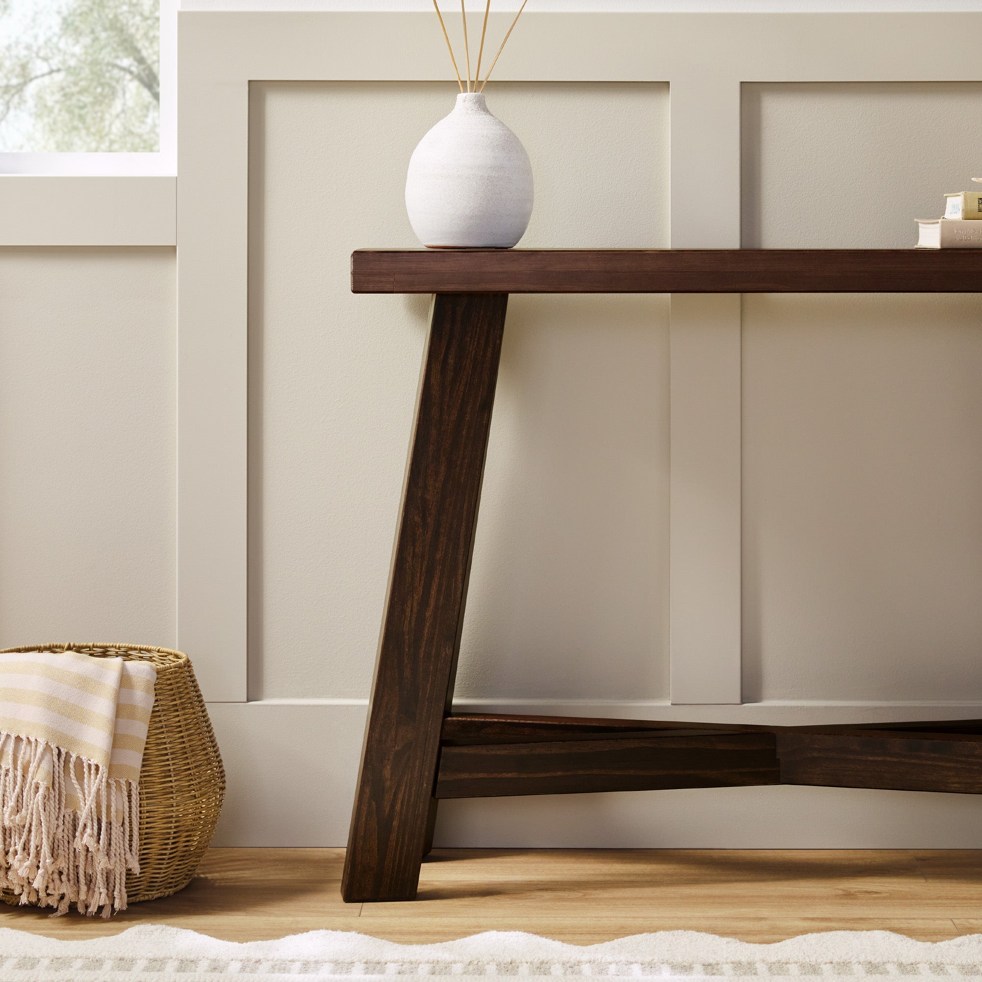 Table d'entrée Colt Modern Farmhouse à montage facile 40