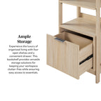 Bibliothèque moderne scandinave à cannelures Holmes