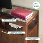 Meuble TV moderne Isla avec plateau en verre