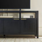 Meuble TV moderne Isla avec plateau en verre