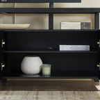 Meuble TV moderne Isla avec plateau en verre