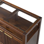 Meuble TV moderne Isla avec plateau en verre