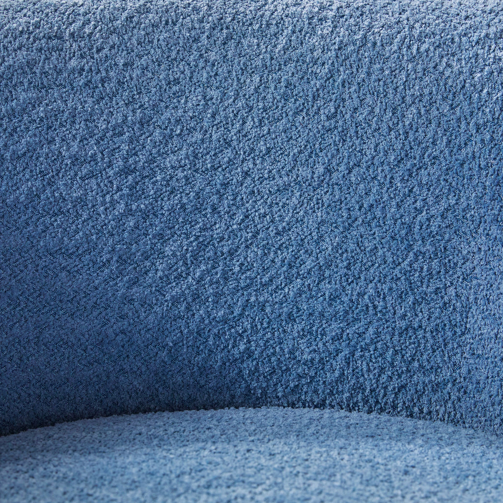 Ensemble fauteuil d'appoint rembourré Linley Contemporary Boucl¨¦ avec repose-pieds