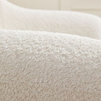 Ensemble fauteuil d'appoint rembourré Linley Contemporary Boucl¨¦ avec repose-pieds