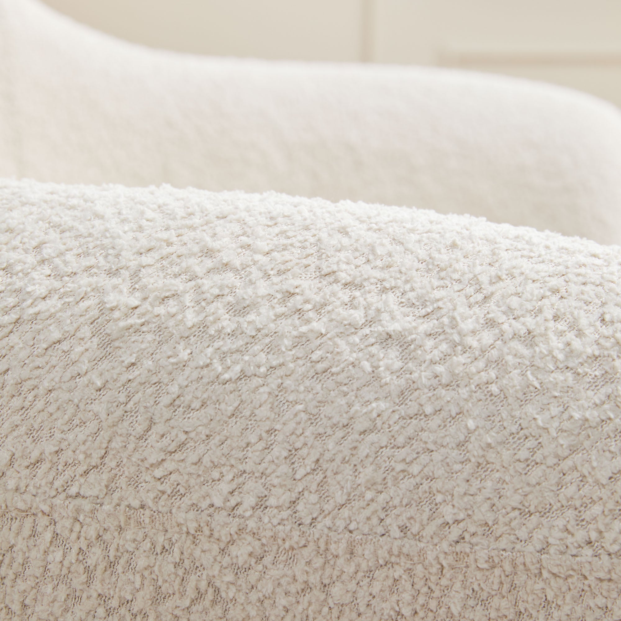 Ensemble fauteuil d'appoint rembourré Linley Contemporary Boucl¨¦ avec repose-pieds