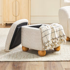 Ensemble fauteuil d'appoint rembourré Linley Contemporary Boucl¨¦ avec repose-pieds