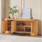Buffet/meuble TV Maya moderne en bois courbé 70 cm