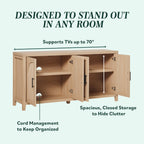 Buffet / meuble TV moderne en roseau Sasha