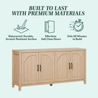 Buffet / meuble TV moderne en roseau Sasha