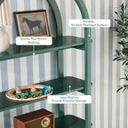 Bibliothèque moderne Zoey en bois arqué