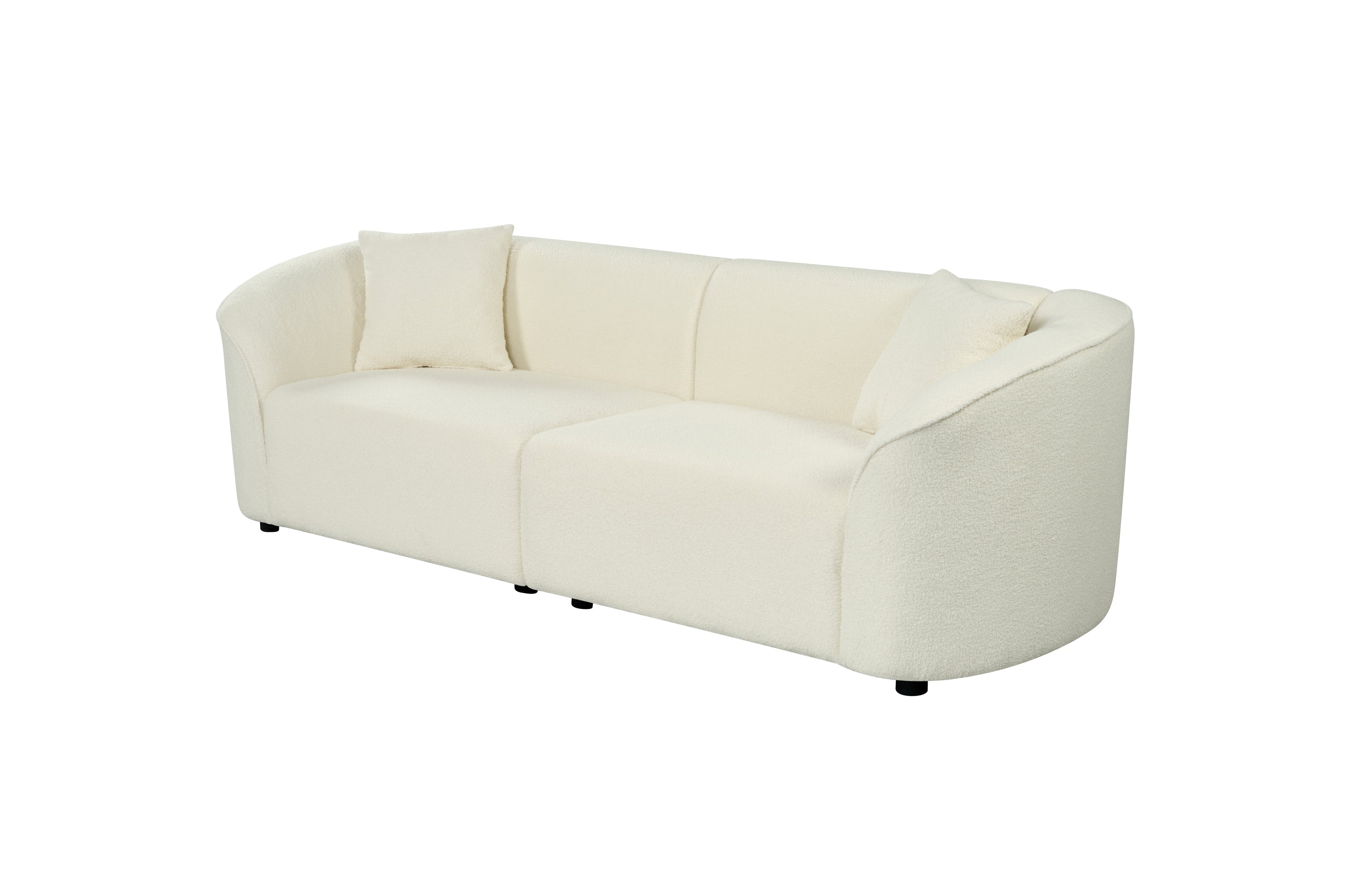 Canapé contemporain élégant en boucle incurvée 