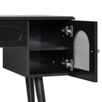 Walker Edison | Ensemble coiffeuse et chaise de maquillage moderne et bureau