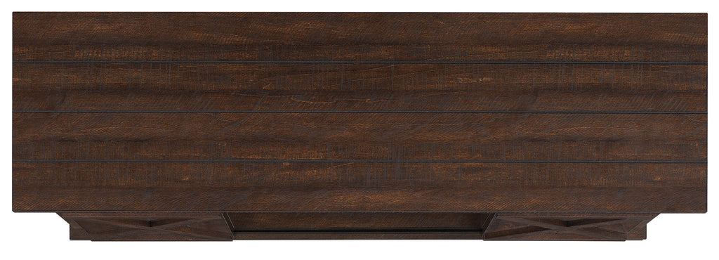 Portes coulissantes de style grange, meuble TV en peuplier de 137 cm, console multimédia