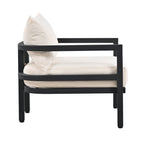 Ensemble de canapés d'extérieur en acier au design incurvé Walker Edison | 