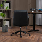 Walker Edison | Chaise de bureau pivotante à roulettes ergonomique en similicuir 