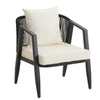 Ensemble de mobilier de patio extérieur au design métallique incurvé 