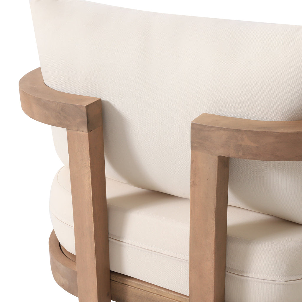 Walker Edison | Fauteuil club de jardin moderne en bois d'acacia 