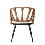 Walker Edison | Ensemble table et chaises de jardin contemporain style U