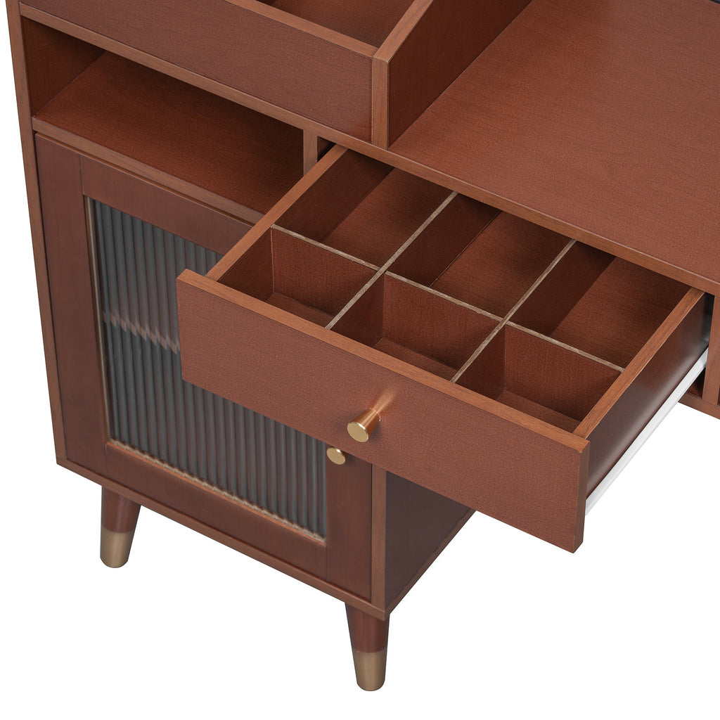 Walker Edison | Coiffeuse moderne avec tiroirs