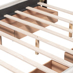 Walker Edison | Lit plateforme Queen capitonné avec rangement