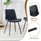 Ensemble table et chaises extensibles modernes pour 6 personnes avec chaises en PU