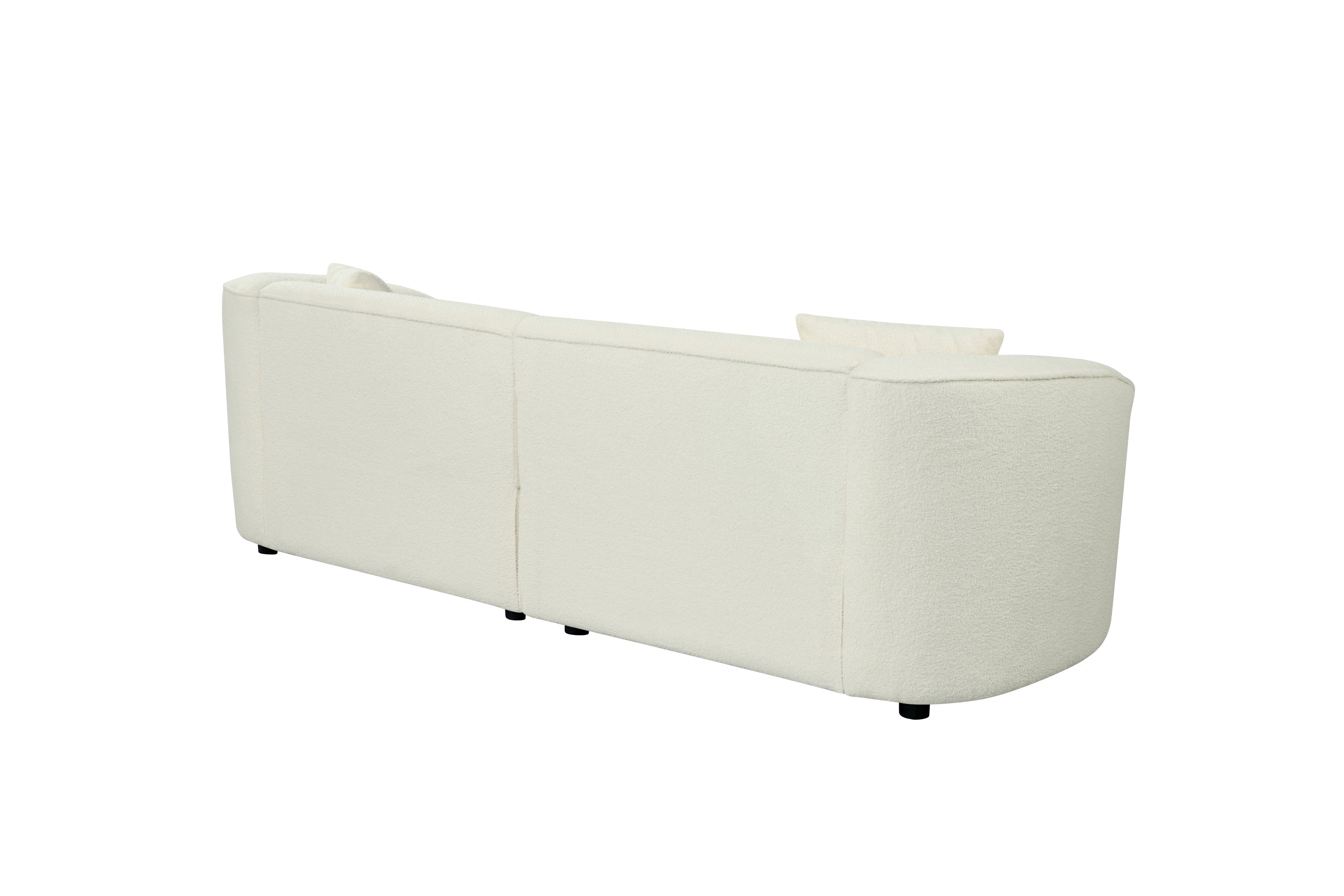 Canapé contemporain élégant en boucle incurvée 