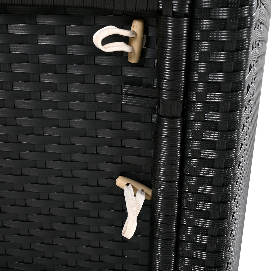 Walker Edison | Ensemble de canapé de patio en rotin avec structure de spa et espaces de rangement