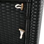 Walker Edison | Ensemble de canapé de patio en rotin avec structure de spa et espaces de rangement