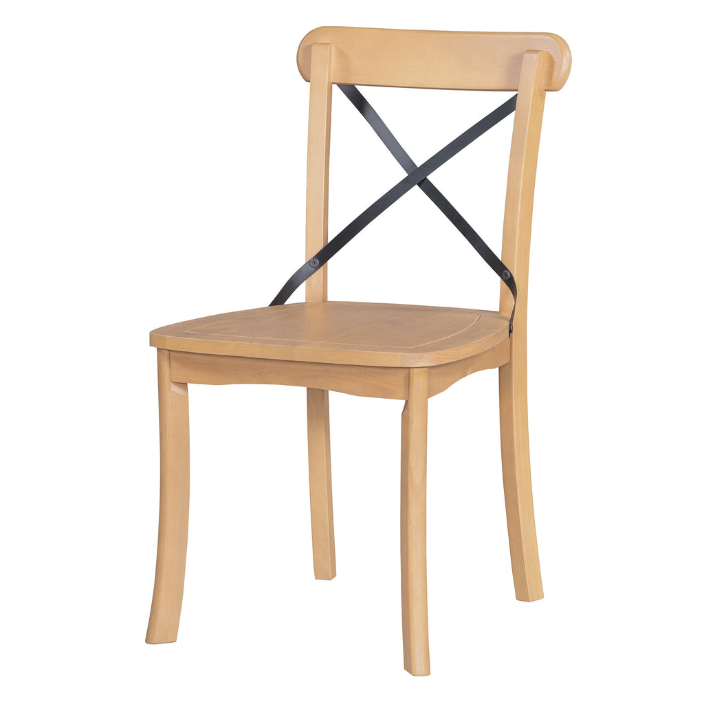 Walker Edison | Ensemble de salle à manger rétro simple 5 pièces avec 4 chaises 