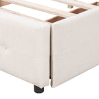 Walker Edison | Lit plateforme Queen capitonné avec rangement