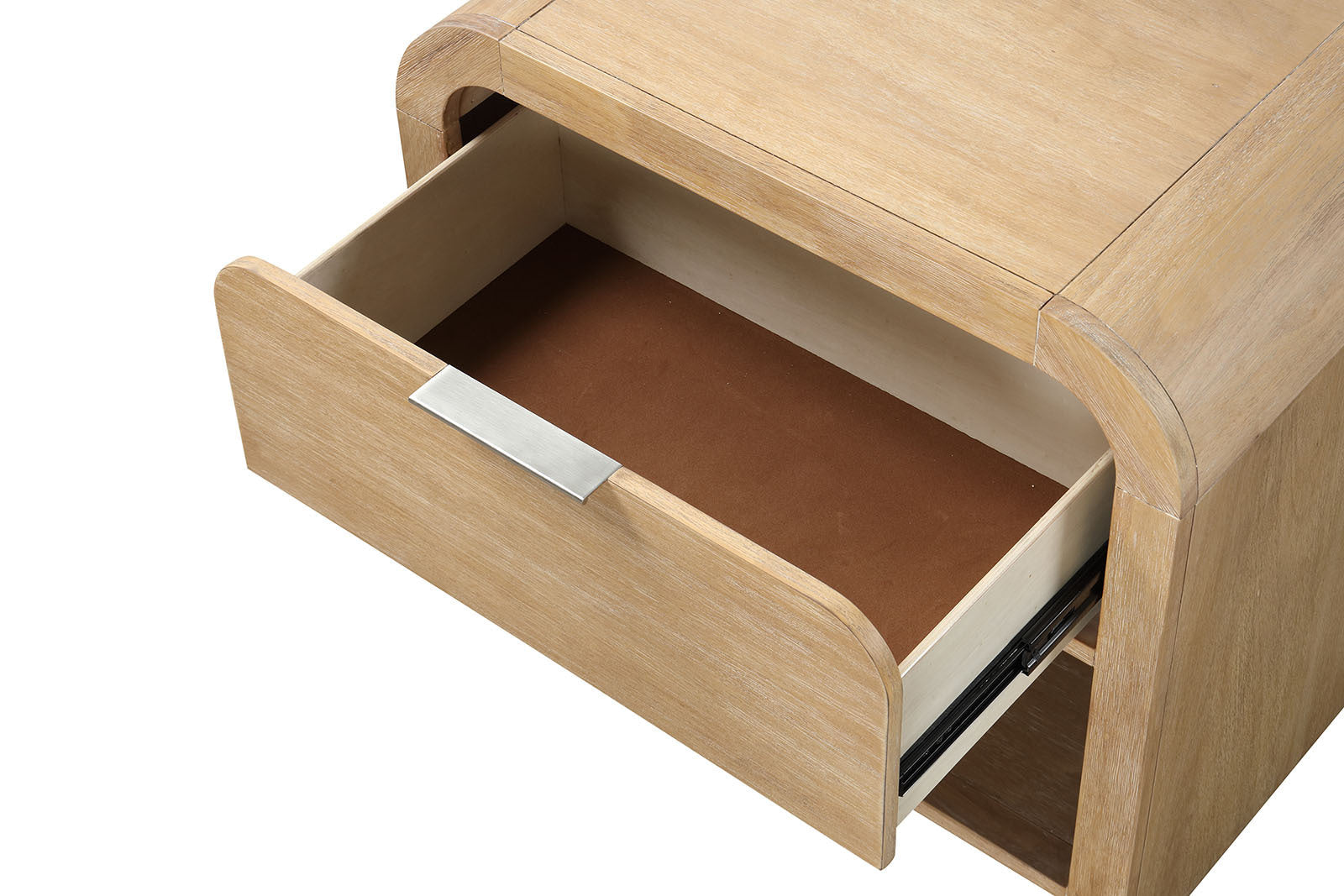 Table de chevet contemporaine moderne aux courbes naturelles