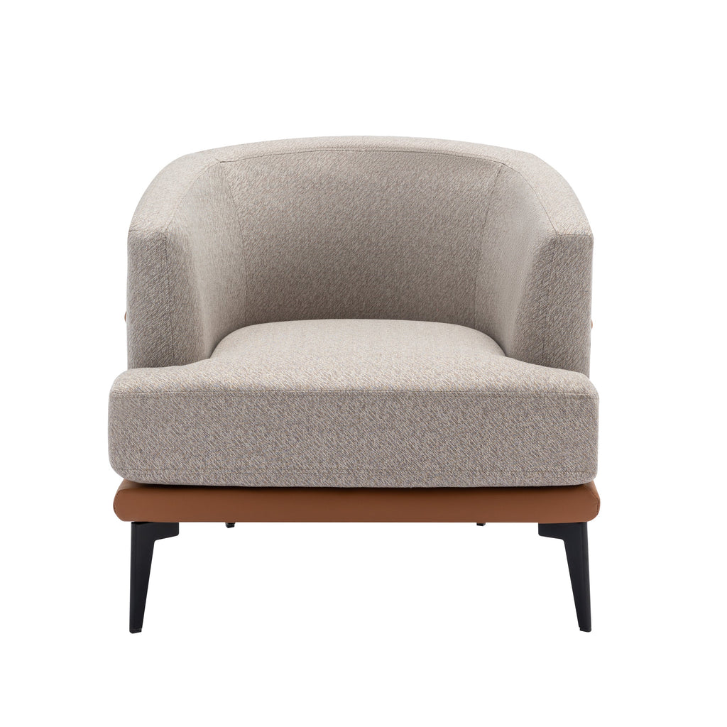 Fauteuil d'appoint moderne bicolore Walker Edison |