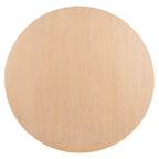 Walker Edison | Charmant ensemble de salle à manger rustique rond 5 pièces avec chaises et banc incurvé 