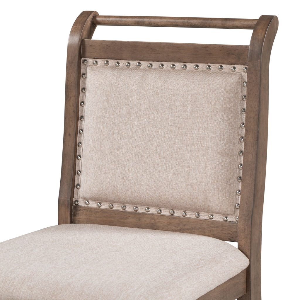 Walker Edison | Ensemble table et chaises de salle à manger 3 pièces en bois, hauteur comptoir, avec abattants