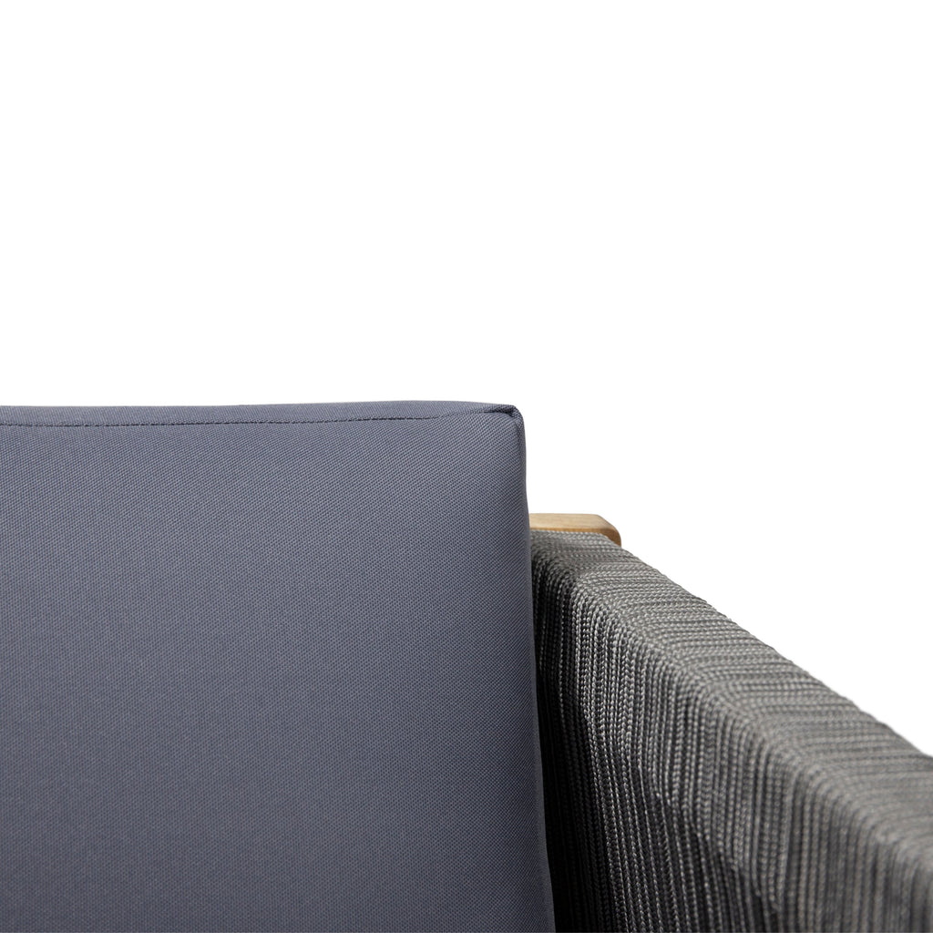 Walker Edison | Ensemble de canapé deux places d'extérieur en teck Rope Design