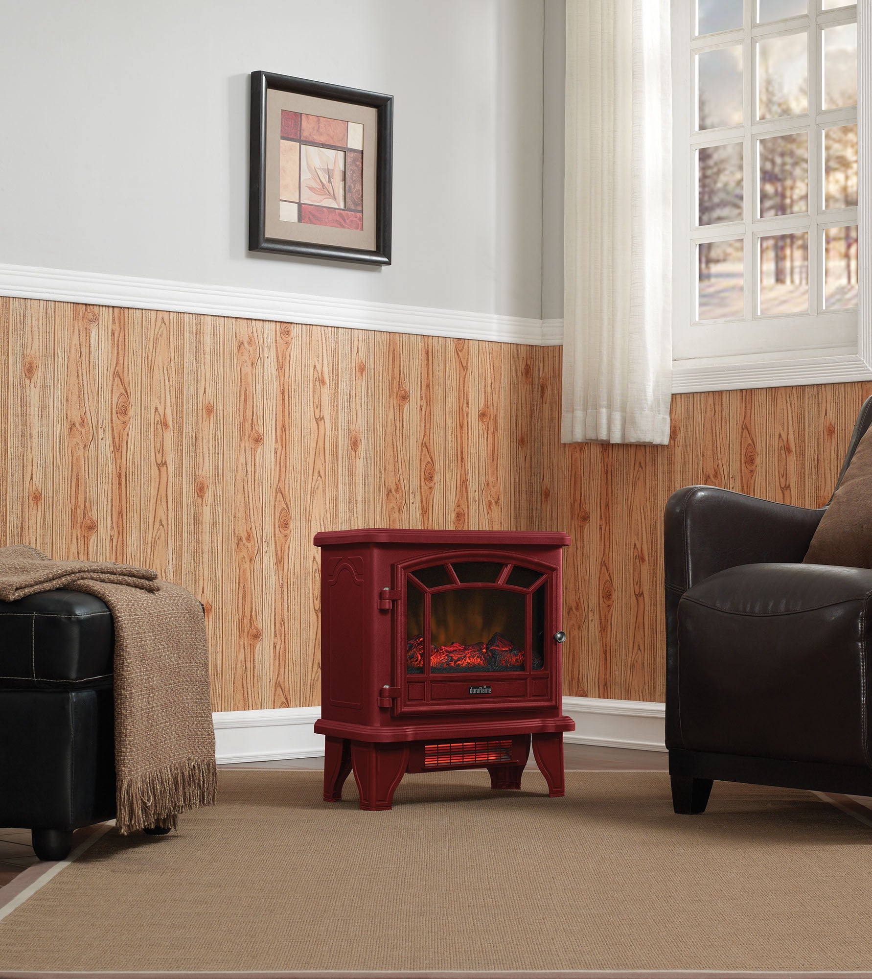 Duraflame ? Poêle-feu électrique avec thermostat