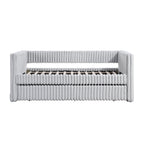 Walker Edison | Lit de jour capitonné en velours côtelé avec lit gigogne