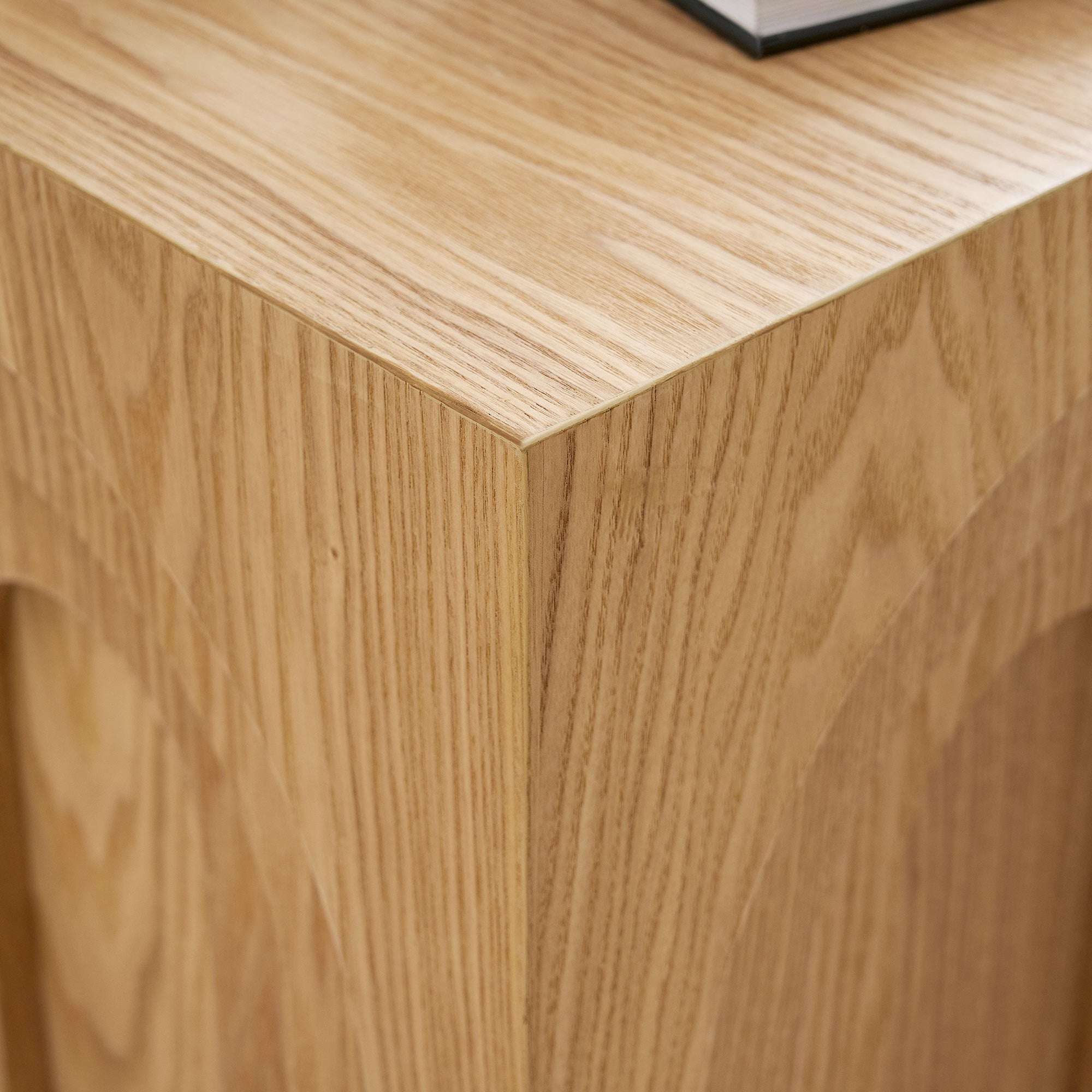 Walker Edison | Table d'appoint carrée Curve Design 