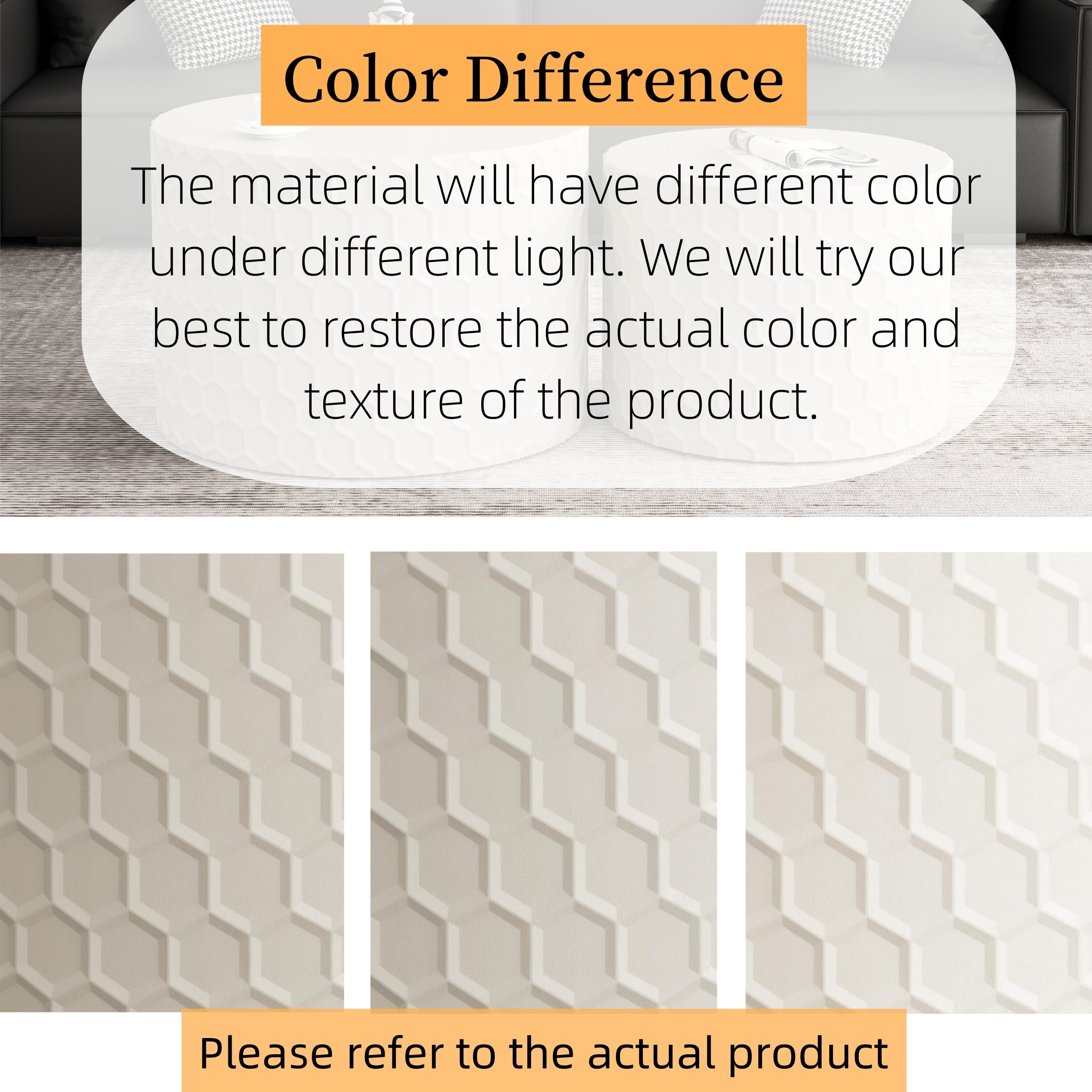 Walker Edison | Ensemble de tables basses gigognes minimalistes en nid d'abeille