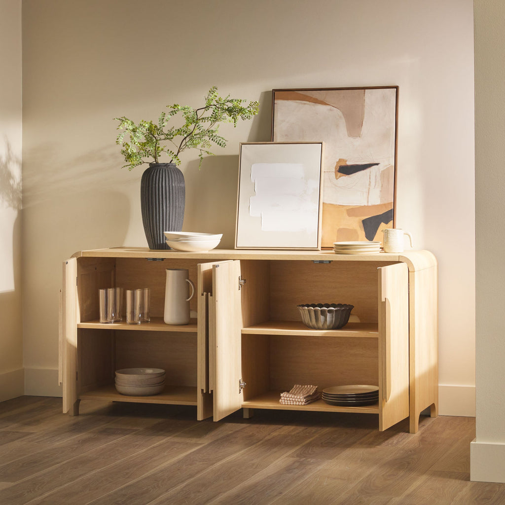 Buffet et meuble TV Chantelle Modern Curved, style moderne, avec courbes harmonieuses