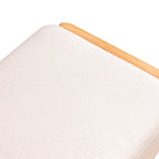 Walker Edison | Banc à chaussures d'entrée en bois massif naturel