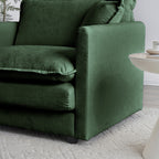Walker Edison | Fauteuil d'appoint Chenille Cloud avec repose-pieds