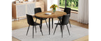 Ensemble table et chaises extensibles modernes pour 6 personnes avec chaises en PU